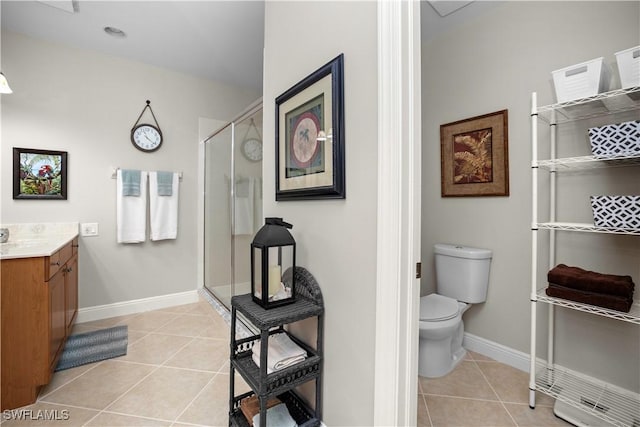 3724 Agualinda Blvd Unit 201, Cape Coral, FL 33914 - full bathroom with tile patterned floors, vanity, and a shower stall