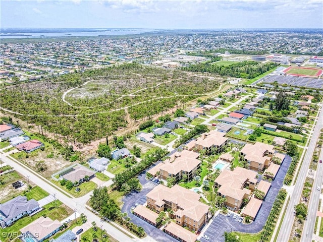 3724 Agualinda Blvd Unit 201, Cape Coral, FL 33914 - aerial view of property and surrounding area with nearby suburban area