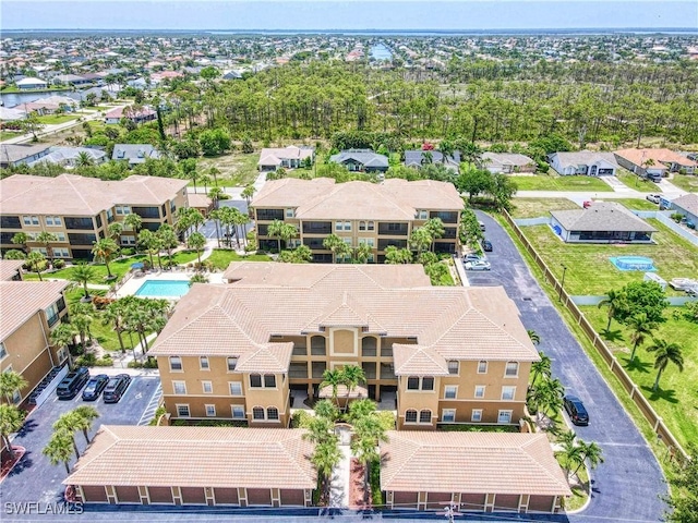 3724 Agualinda Blvd Unit 201, Cape Coral, FL 33914 - aerial view of residential area with a pool area