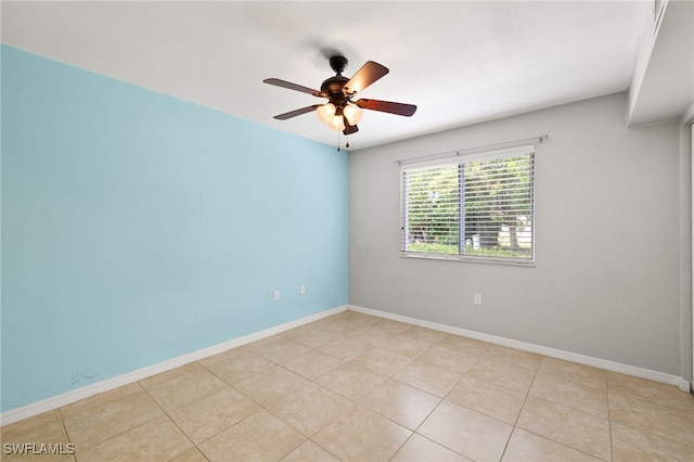 3140 Seasons Way Unit 510, Estero, FL 33928 - empty room featuring a ceiling fan and light tile patterned flooring