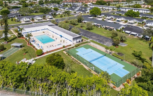 6884 Sandtrap Dr Unit 4, Fort Myers, FL 33919 - drone / aerial view of a pool