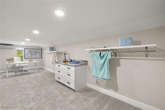 211 11th St NW, Naples, FL 34120 - walk in closet with light colored carpet and a wall unit AC