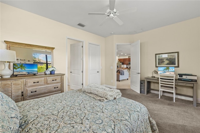 13593 Starwood Ln, Fort Myers, FL 33912 - bedroom featuring carpet floors and ceiling fan
