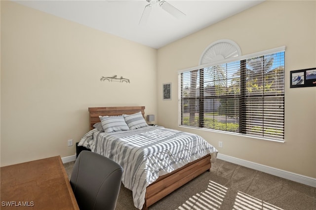 13593 Starwood Ln, Fort Myers, FL 33912 - bedroom with carpet flooring and ceiling fan