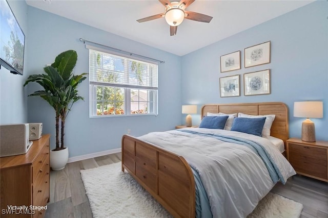 3344 Apple Blossom Dr, Alva, FL 33920 - bedroom featuring light wood-type flooring and a ceiling fan