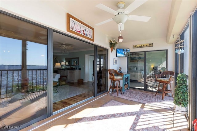 1925 Clifford St Unit 202, Fort Myers, FL 33901 - sunroom / solarium with tile patterned floors