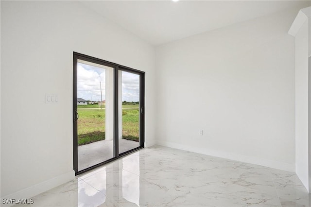 7007 Ramrod Cir, Labelle, FL 33935 - unfurnished room with light marble finish floors and baseboards