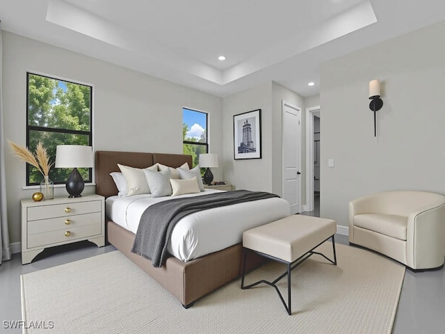1304 Williams Ave, Lehigh Acres, FL 33972 - bedroom featuring a tray ceiling and recessed lighting