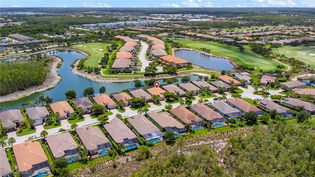 8834 Vaccaro Ct, Naples, FL 34119 - aerial overview of property's location with nearby suburban area and a golf course