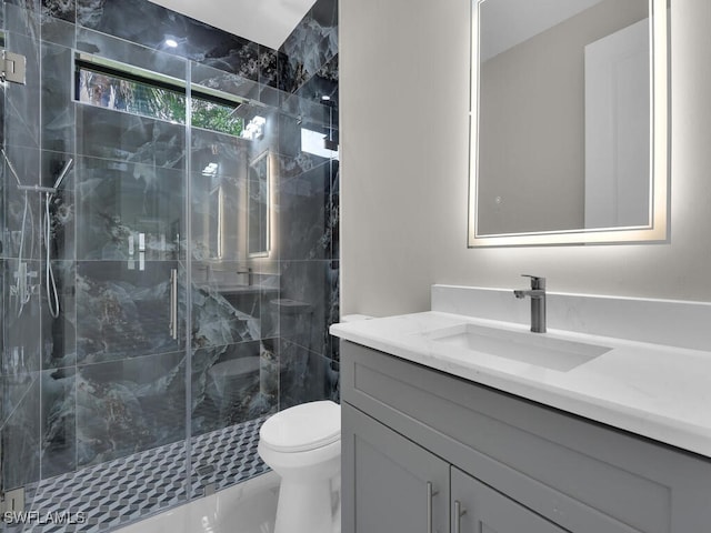 503 Lincoln Blvd, Lehigh Acres, FL 33936 - bathroom with vanity and a stall shower
