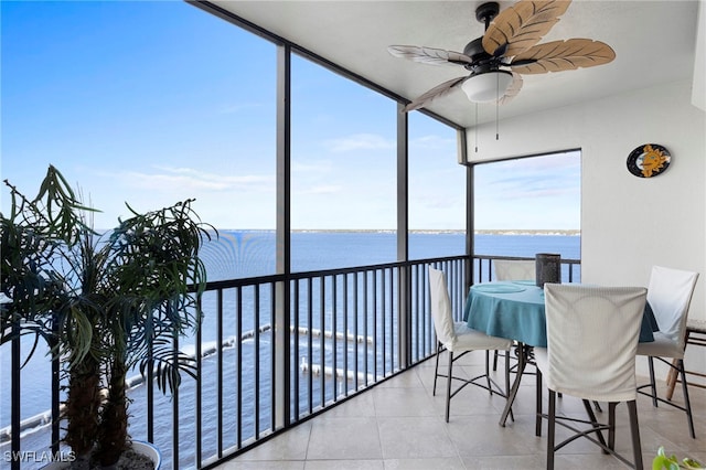 1920 Virginia Ave Unit 1102, Fort Myers, FL 33901 - sunroom with a water view