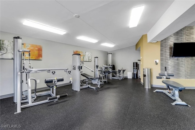 1920 Virginia Ave Unit 1102, Fort Myers, FL 33901 - workout area featuring baseboards