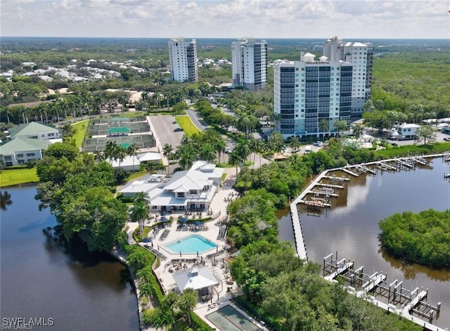 857 Carrick Bend Cir Unit 101, Naples, FL 34110 - aerial view of a large body of water