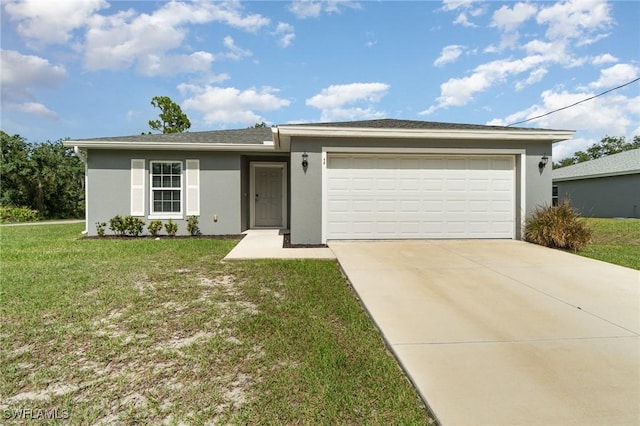 40 Ponoka St, Port Charlotte, FL 33954 - single story home featuring stucco siding, driveway, a front lawn, and an attached garage