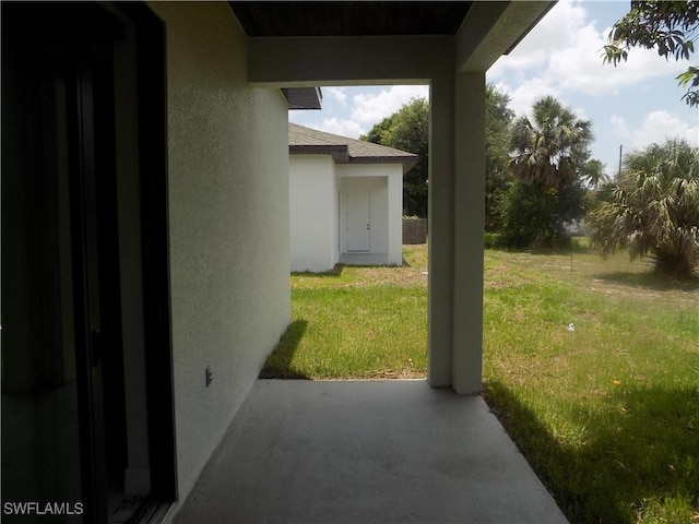 2924 Dunbar Ave, Fort Myers, FL 33916 - view of green lawn with a patio