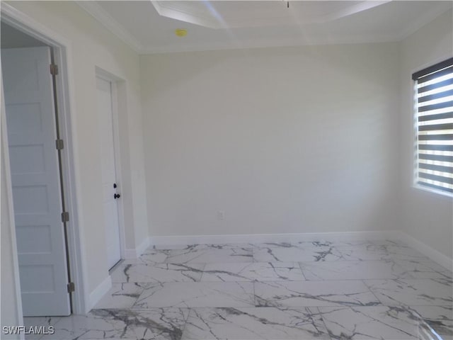 2924 Dunbar Ave, Fort Myers, FL 33916 - spare room with crown molding and marble finish floors