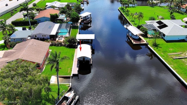 467 Stipe St, North Fort Myers, FL 33903 - aerial view of residential area featuring a nearby body of water