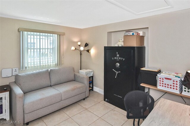 467 Stipe St, North Fort Myers, FL 33903 - living room with light tile patterned floors