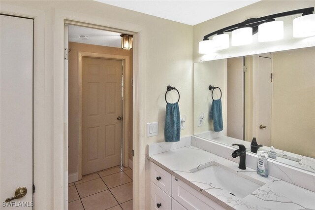 467 Stipe St, North Fort Myers, FL 33903 - bathroom featuring vanity and tile patterned flooring