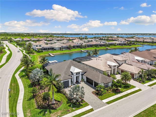 11699 Caleri Ct, Fort Myers, FL 33913 - aerial perspective of suburban area featuring a nearby body of water