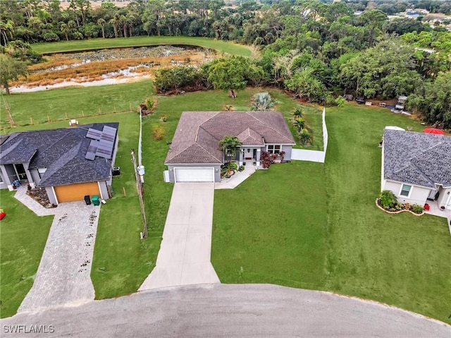 6027 Acorn Cir, Labelle, FL 33935 - aerial view of property and surrounding area featuring a nearby body of water