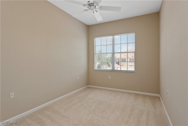 26425 Lucky Stone Rd Unit 201, Bonita Springs, FL 34135 - spare room with light colored carpet and ceiling fan
