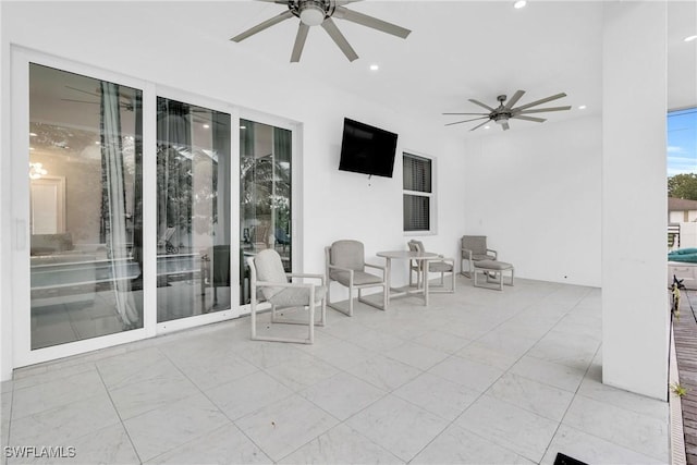 1806 41st St SW, Naples, FL 34116 - view of patio with ceiling fan