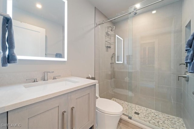 9245 Independence Way, Fort Myers, FL 33913 - full bathroom featuring vanity and a stall shower