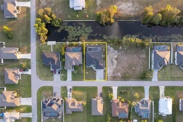 2302 SW 16th Ter, Cape Coral, FL 33991 - aerial overview of property's location featuring nearby suburban area and property parcel outlined