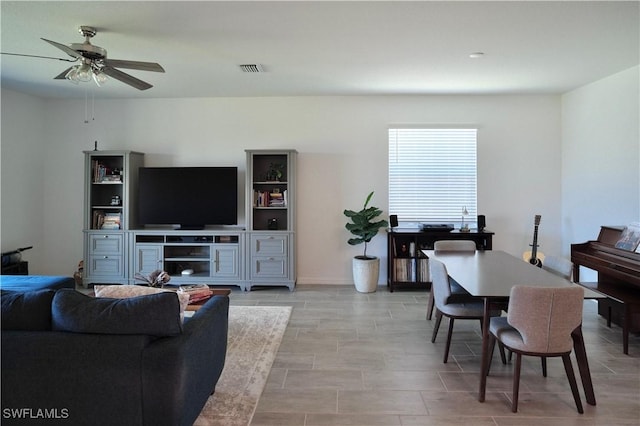 2445 Orchard St, Naples, FL 34120 - living room with a ceiling fan