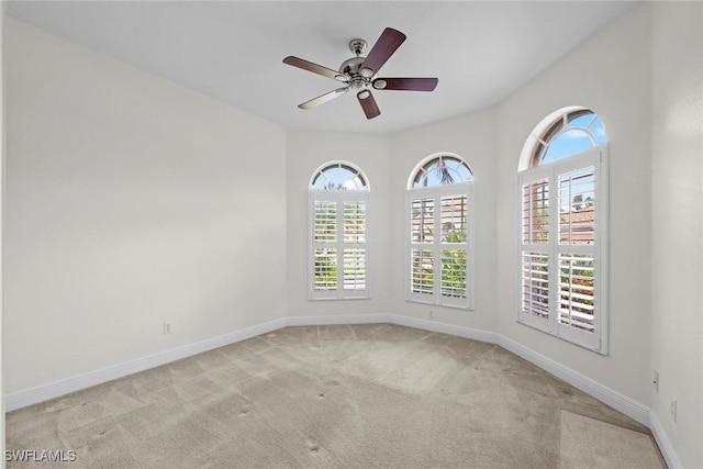 19793 Casa Verde Way, Estero, FL 33967 - carpeted empty room with baseboards and ceiling fan