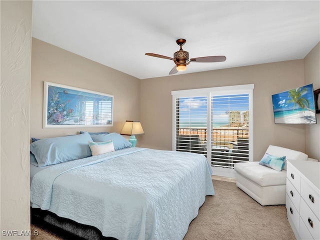 1100 N Collier Blvd Unit 920, Marco Island, FL 34145 - bedroom featuring light colored carpet and a ceiling fan