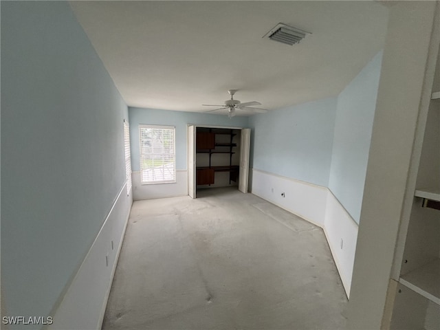 13020 Hamilton Harbour Dr Unit I3, Naples, FL 34110 - empty room featuring a ceiling fan and carpet flooring