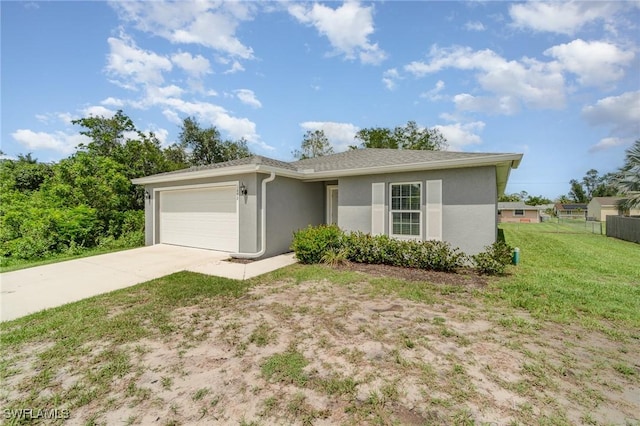 1492 Schenley St, Port Charlotte, FL 33952 - ranch-style house featuring an attached garage, stucco siding, and concrete driveway