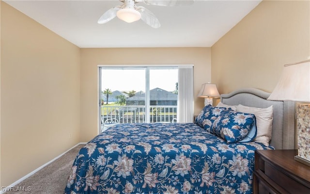 4549 SE 5th Pl Unit 211, Cape Coral, FL 33904 - carpeted bedroom featuring baseboards and ceiling fan