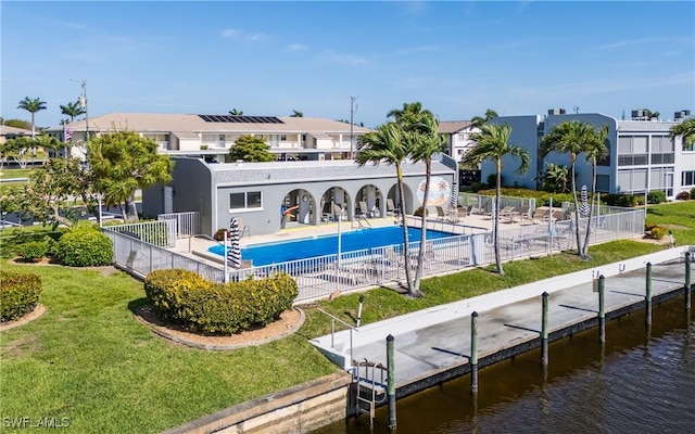 4549 SE 5th Pl Unit 211, Cape Coral, FL 33904 - community pool featuring a water view