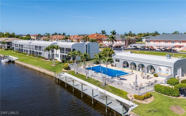 4549 SE 5th Pl Unit 211, Cape Coral, FL 33904 - aerial perspective of suburban area with a large body of water
