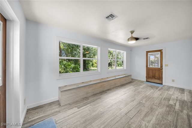 19350 Meredith Rd, North Fort Myers, FL 33917 - spare room with light wood-style flooring and baseboards