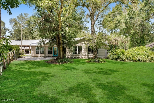 19350 Meredith Rd, North Fort Myers, FL 33917 - rear view of property with a patio area