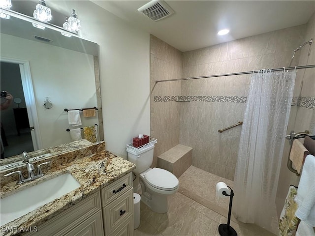 4627/4629 SW 7th Pl, Cape Coral, FL 33914 - bathroom featuring vanity and a tile shower