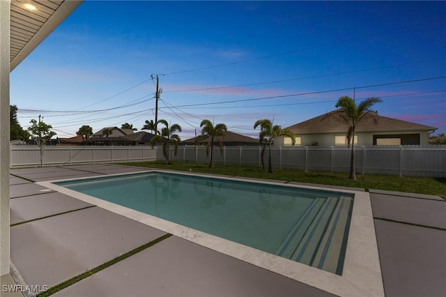 834 NW 2nd St, Cape Coral, FL 33993 - view of swimming pool with a patio and a fenced backyard