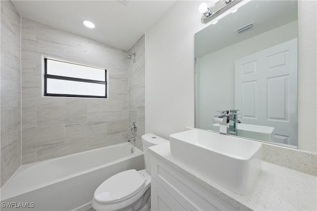 2912 8th St W, Lehigh Acres, FL 33971 - full bath with bathtub / shower combination and vanity
