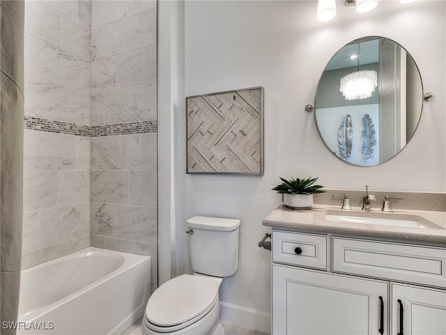 6992 Chapel Creek Ln, North Fort Myers, FL 33917 - full bathroom featuring vanity and tub / shower combination
