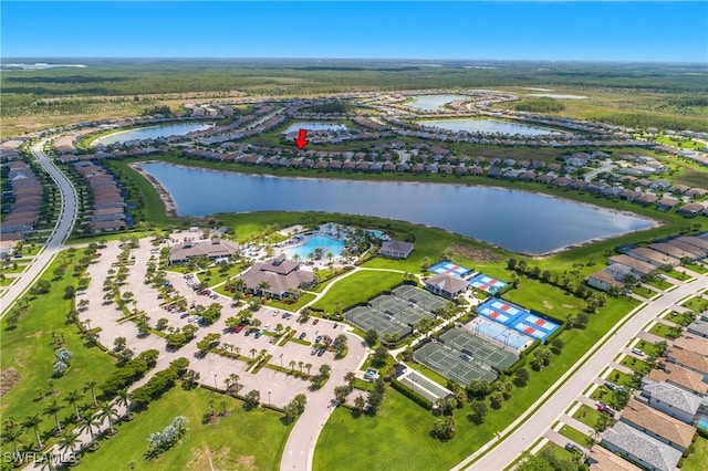 19545 Utopia Ln, Estero, FL 33928 - aerial overview of property's location with a large body of water