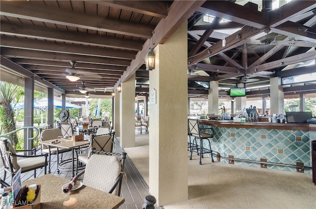 9053 Cascada Way Unit 202, Naples, FL 34114 - view of patio / terrace with a ceiling fan