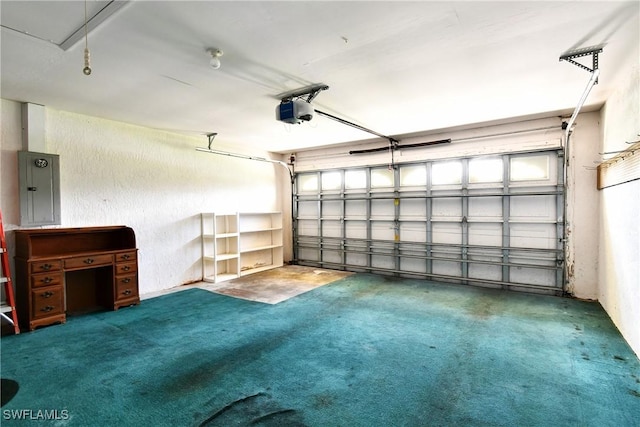 1612 Covington Meadows Cir, Lehigh Acres, FL 33936 - garage with electric panel and a garage door opener