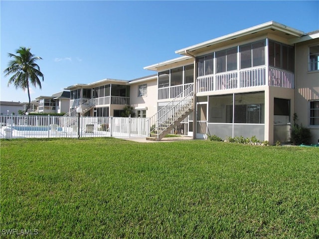 834 SE 46th St Unit 2A, Cape Coral, FL 33904 - view of property featuring stairway