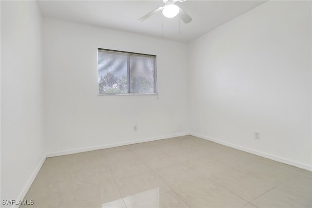 765 Aprile Ave S, Lehigh Acres, FL 33974 - unfurnished room featuring a ceiling fan and baseboards