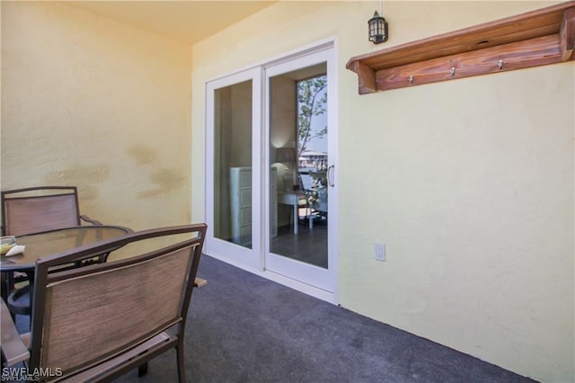 3226 Stringfellow Rd, Saint James City, FL 33956 - office area featuring dark carpet