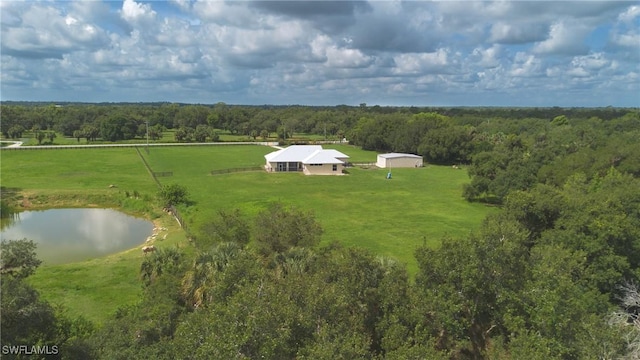 19801 N River Rd, Alva, FL 33920 - aerial view of sparsely populated area with a nearby body of water and a forest
